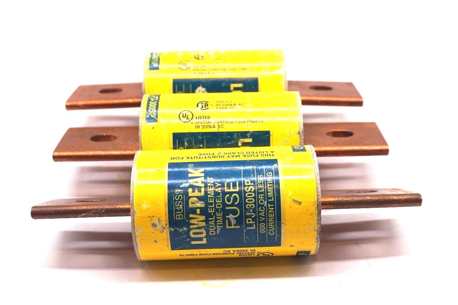 3 NEW COOPER BUSSMANN LPJ300SP FUSES LPJ300SP SB Industrial Supply, Inc.