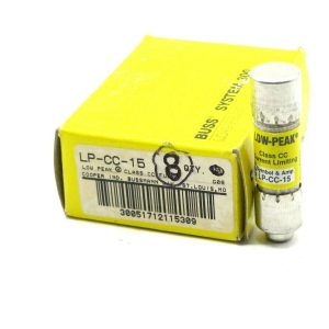 8 NEW BUSSMANN LP-CC-15 FUSES LPCC15