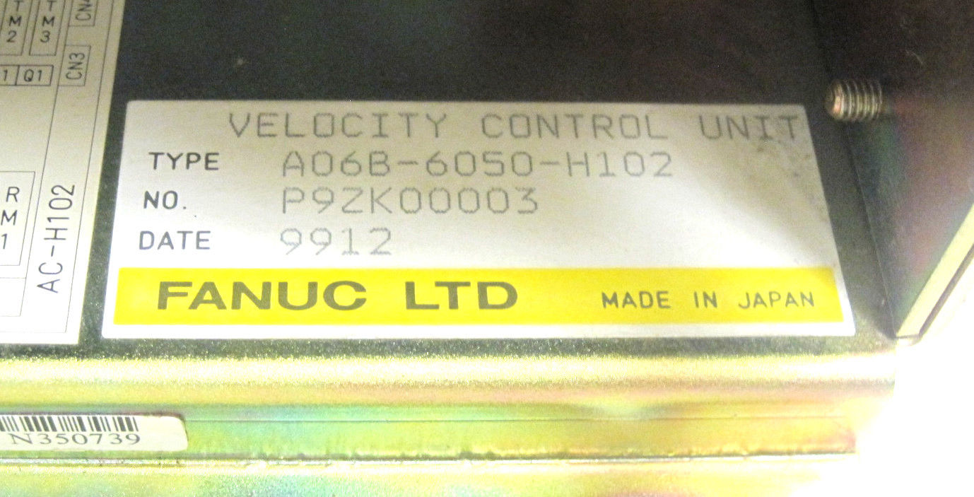 USED FANUC A06B-6050-H102 SERVO DRIVE VELOCITY CONTROL UNIT - Image 4