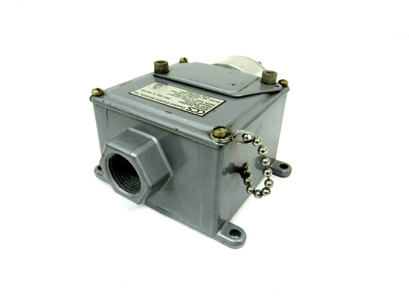 NEW CUSTOM CONTROL SENSORS 604DM1 DIFFERENTIAL SWITCH - SB Industrial ...