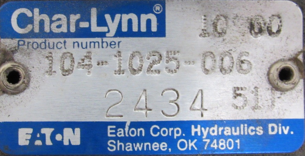 NEW EATON 104-1025-006 HYDRAULIC MOTOR 1041025006 - Image 4