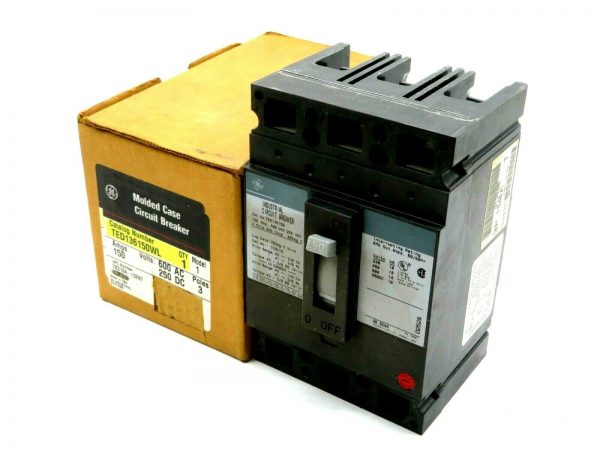 NEW GENERAL ELECTRIC TED136150WL CIRCUIT BREAKER 150AMPS 600AC 250DC 3 POLE