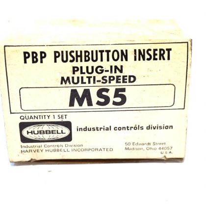 NEW HUBBELL 67542-001 PUSHBUTTON INSERT MS5  67542001