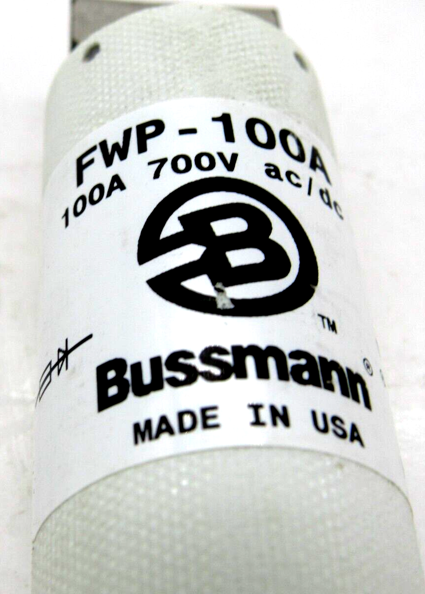 100 Amp Power Supply Bussmann FWH-100B Fast Acting Semi-Conductor High Speed Fuse, 100 A 100 Amp Wire 100 Amp Power Supply Bussmann FWH-100B Fast Acting Semi-Conductor High Speed Fuse, 100 A 100 Amp Wire