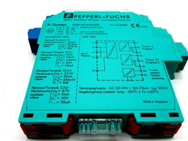 NEW PEPPERL & FUCHS KFD2-STC4-EX1.2O K-SYSTEM ANALOG (231389) KFD2STC4EX12O - Image 3