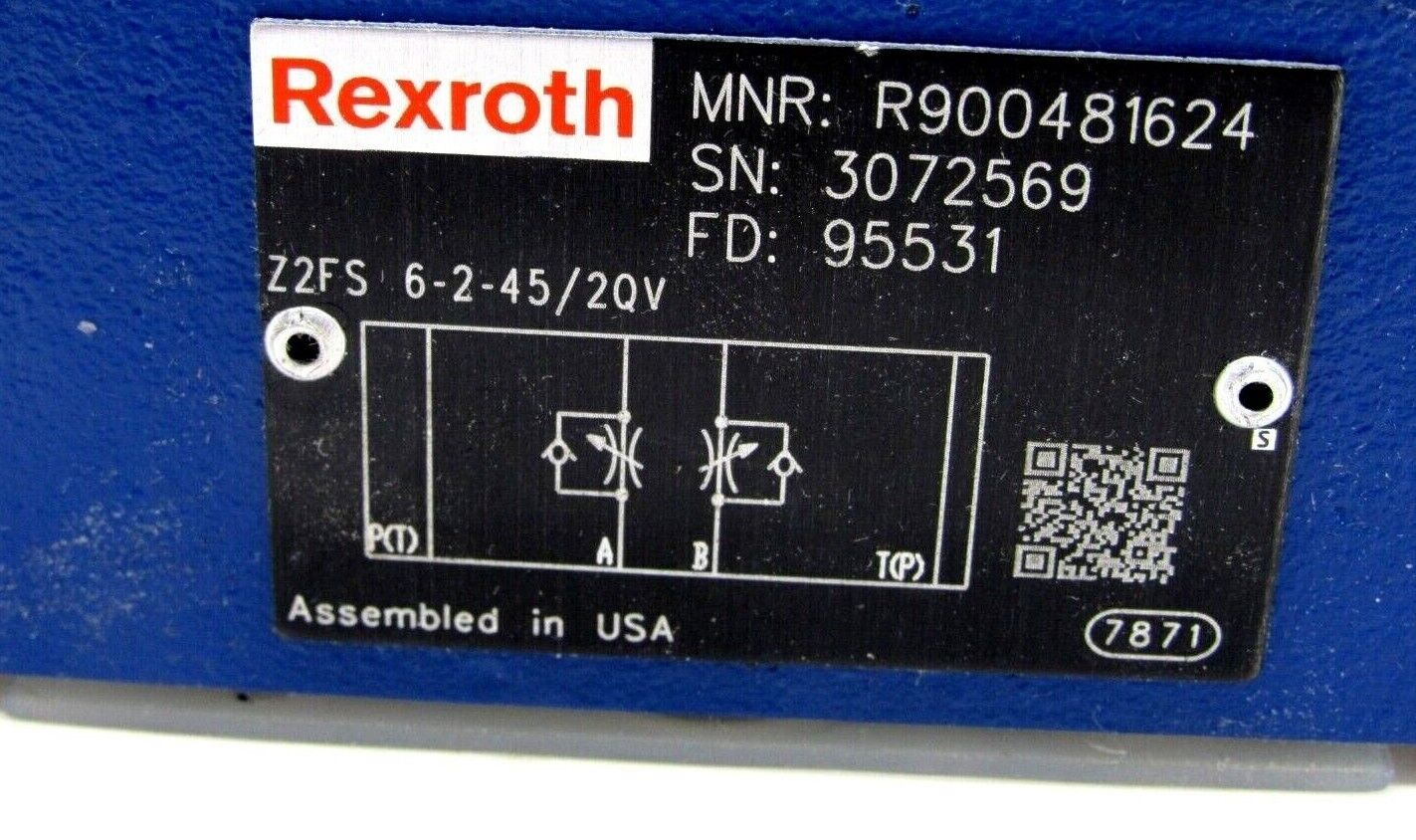 NEW REXROTH Z2FS 6-2-45 /2QV CHECK VALVE R900481624 Z2FS62452QV