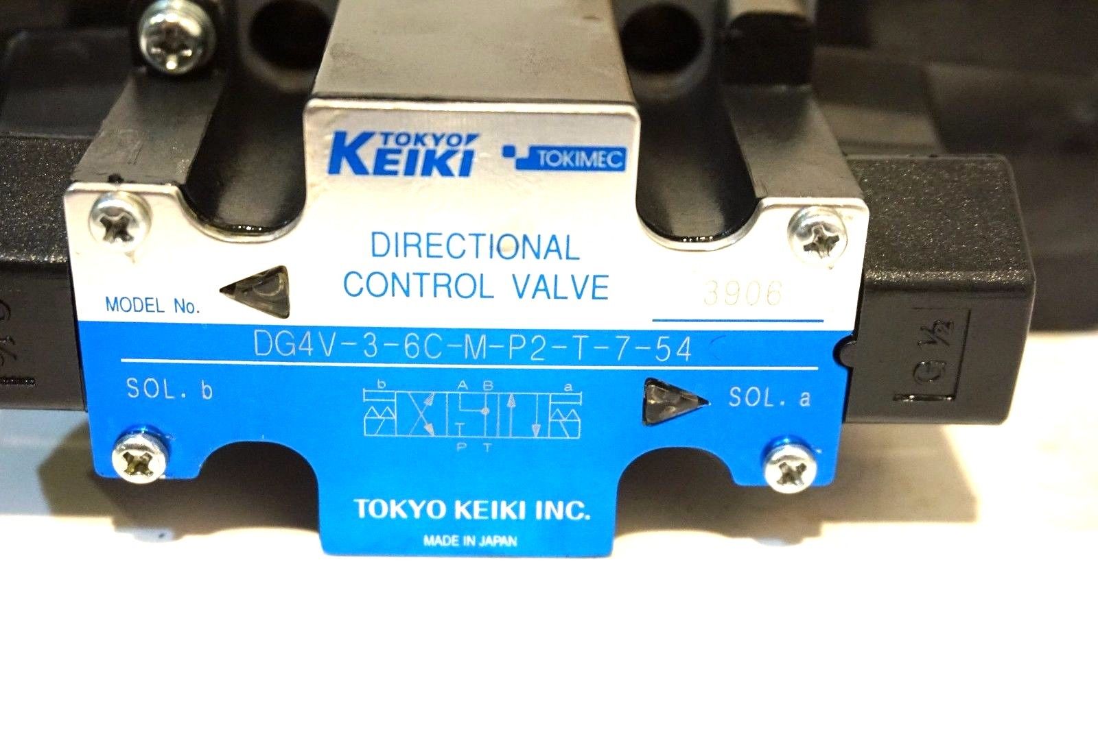 NEW TOKIMEC DG4V-3-6C-M-P2-T-7-54 DIRECTIONAL CONTROL VALVE DG4V36CMP2T754 - Image 3