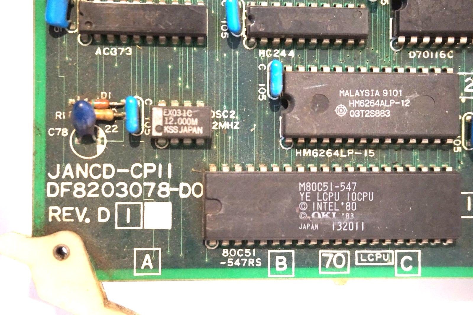 USED YASKAWA JANCD-CPII PC BOARD DF8203078-BO REV.D I JANCDCPII - Image 4