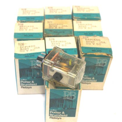 10 NEW POTTER & BRUMFIELD KRP14DG RELAYS 3PDT 10A 110V DC