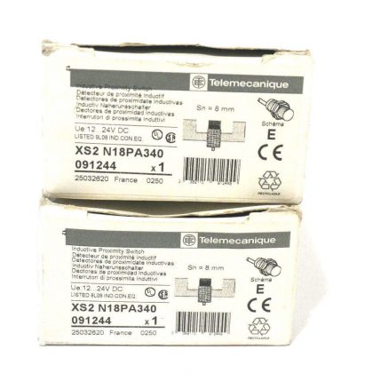 2 NEW TELEMECANIQUE XS2-N18PA340 PROXIMITY SENSORS XS2N18PA340