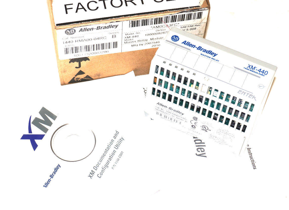 NEW ALLEN BRADLEY 1440-RMA00-04RC MASTER RELAY MODULE SER. B, 1440RMA0004RC