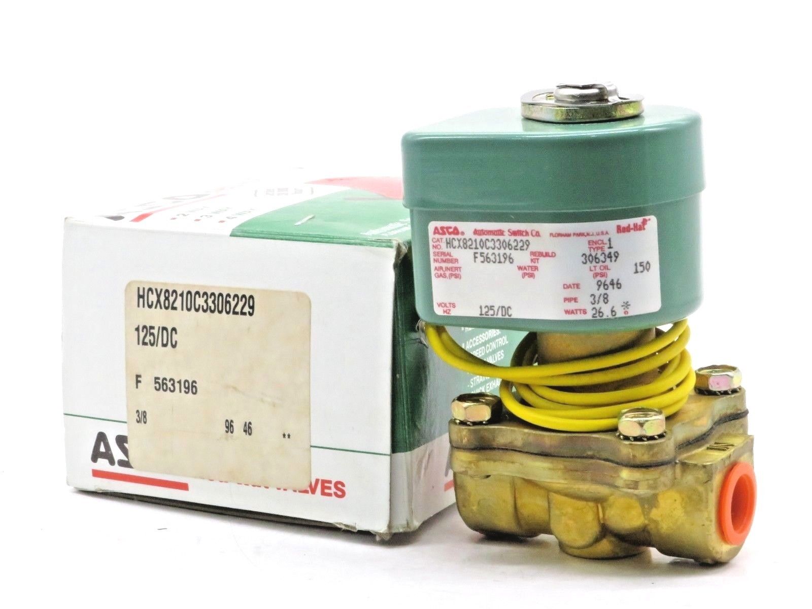 NEW ASCO HCX8210C3306229 SOLENOID VALVE 125V/DC - SB Industrial Supply ...