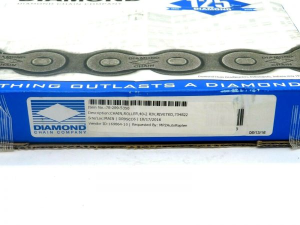NEW DIAMOND CHAIN COMPANY 40-2 CHAIN ROLLER X-5466-010 - Image 3