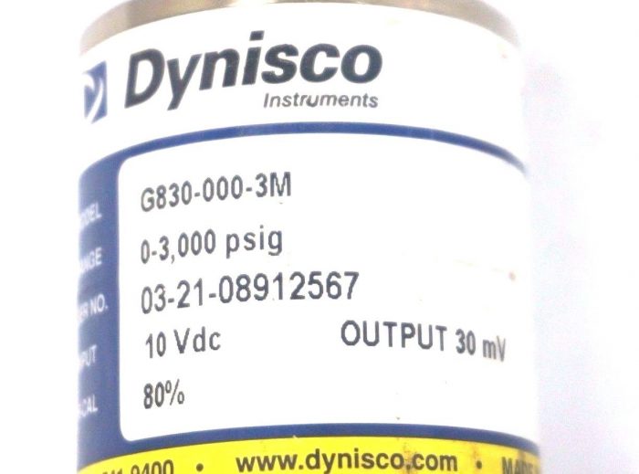 NEW DYNISCO G830-000-3M PRESSURE TRANSDUCER G8300003M - Image 3