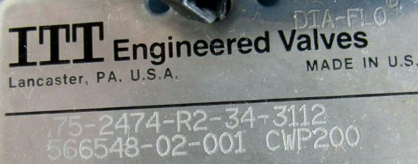 NEW ITT ENGINEERED VALVES NO.12 AIR MOTOR ACTUATOR .752474R234311256654802001 - Image 6
