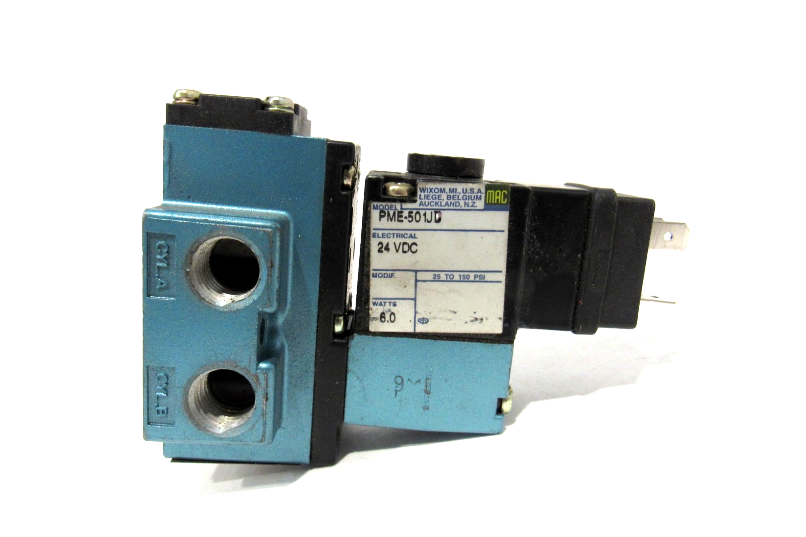 NEW MAC VALVES 912B-PM-501JD SOLENOID VALVE W/PME-501JD 912BPM501JD - Image 3