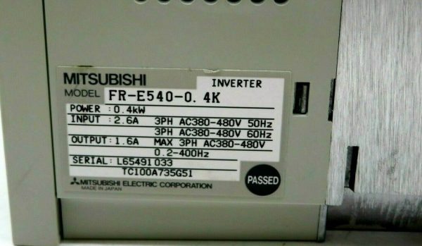 NEW MITSUBISHI ELECTRIC FR-E540-0.4K INVERTER E500 FRE54004K - Image 4