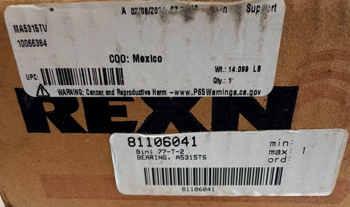 NEW REXNORD MA5315TV BEARING CYLINDRICAL 05CR1927 - Image 5