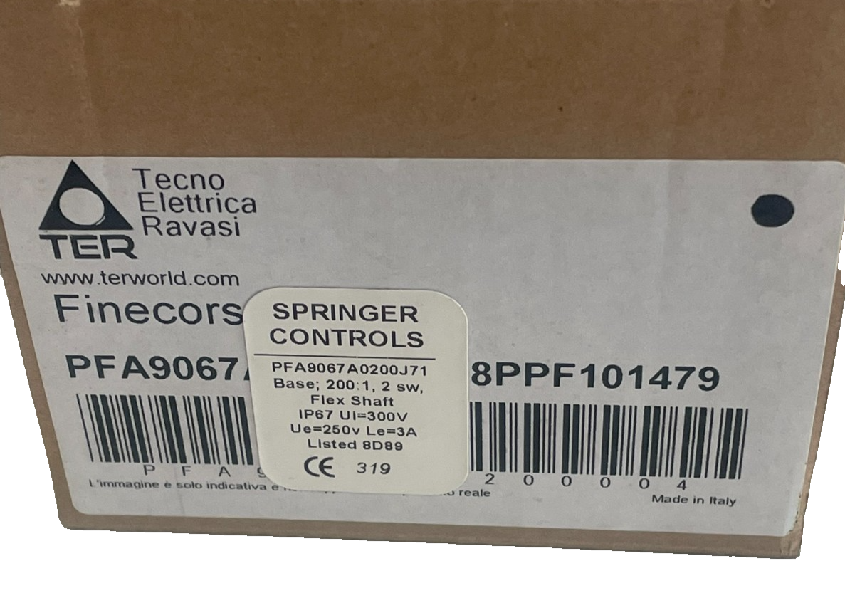 NEW SPRINGER CONTROLS PFA9067A0200J71 ROTARY LIMIT SWITCH - SB ...