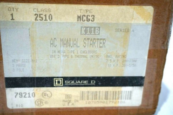 NEW SQUARE D 2510-MCG3 MANUAL STARTER SER.A 2510MCG3 - Image 4