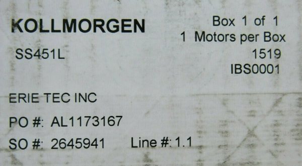 NEW SUPERIOR ELECTRIC SS451L SYNCHRONOUS MOTOR - Image 5