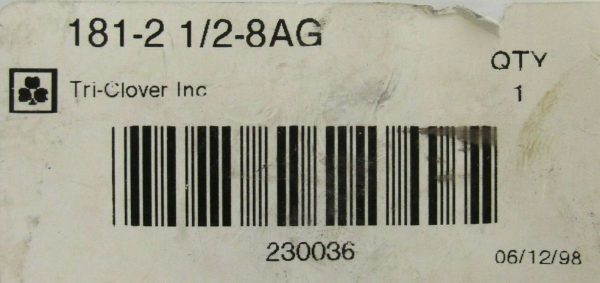 NEW TRI-CLOVER 181-2-1/2-8AG DIAPHRAGM 230036 1812128AG - Image 4