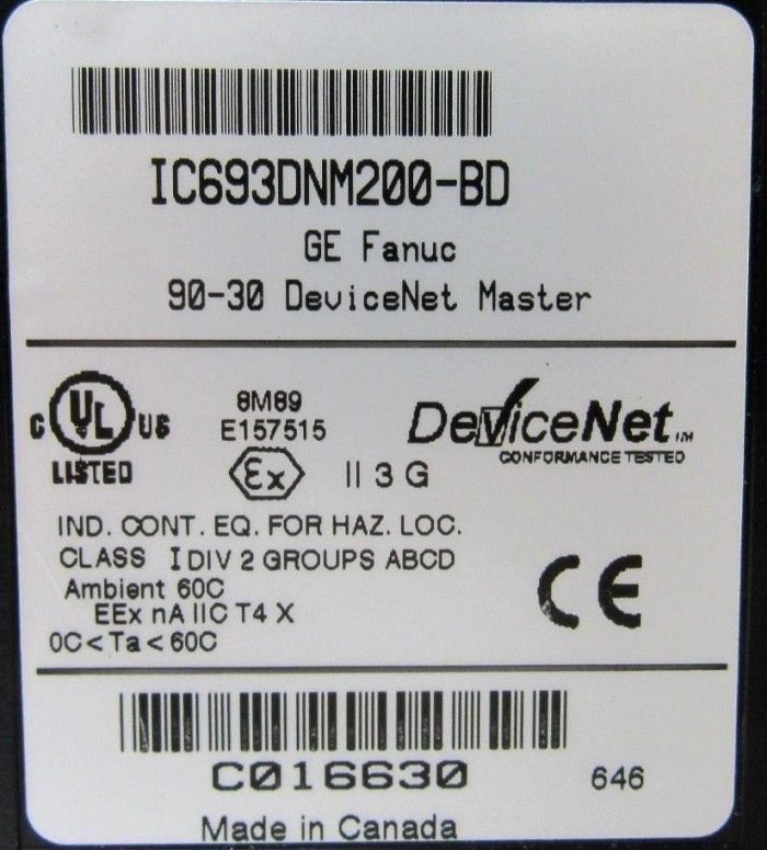 USED GE FANUC IC693DNM200-BD DEVICENET MASTER IC693DNM200BD RS232 - Image 5