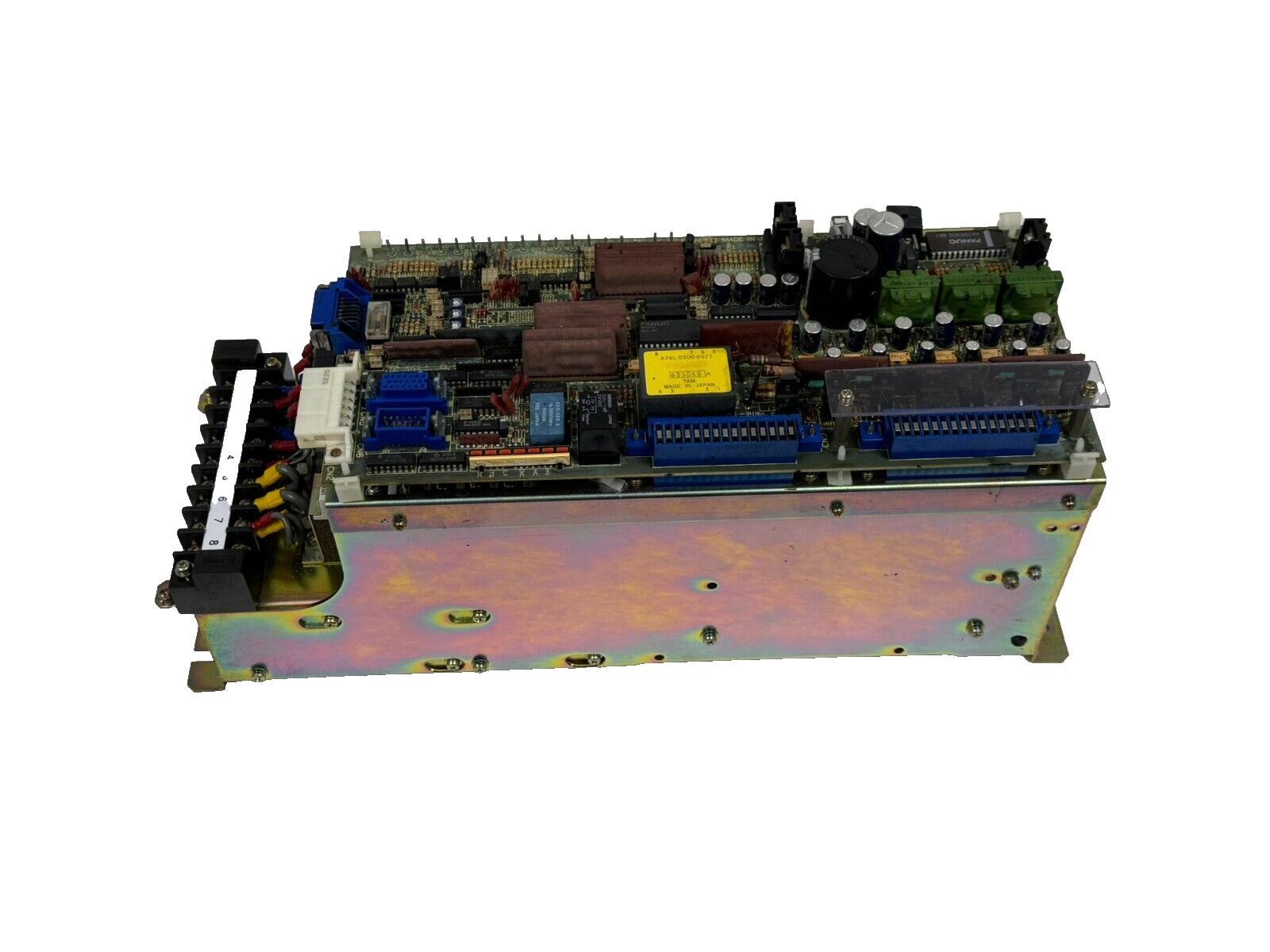 FANUC A06B-6050-H102 VELOCITY CONTROL UNIT W/ A20B-1000-0560/10E BOARD REPAIRED - Image 3