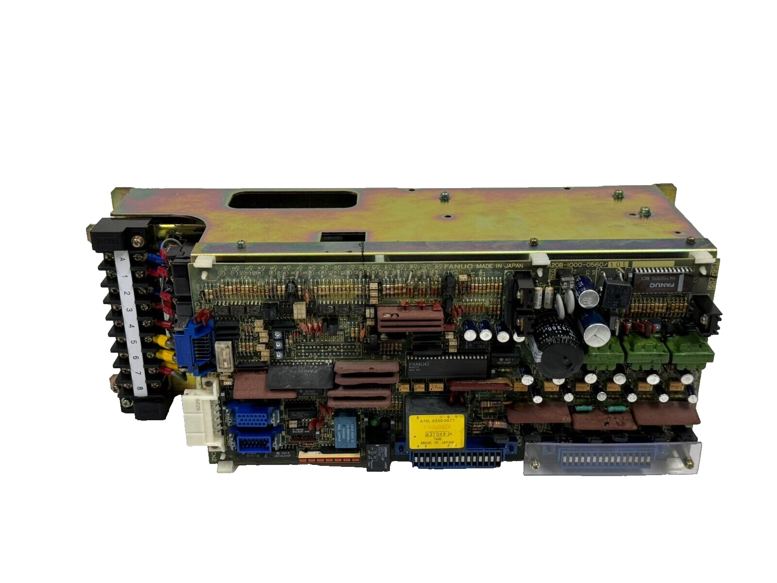 FANUC A06B-6050-H102 VELOCITY CONTROL UNIT W/ A20B-1000-0560/10E BOARD REPAIRED - Image 4