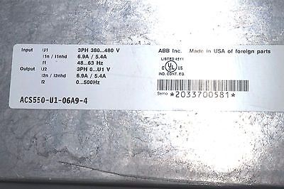 NEW ABB ACS550-U1-06A9-4 AC DRIVE ACS550U106A94 - Image 3