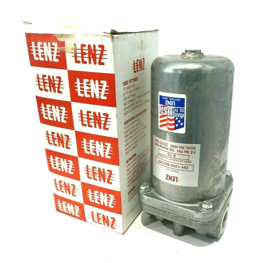 NEW LENZ DH1200800 PR HYDRAULIC FILTER DH1200800PR SB Industrial
