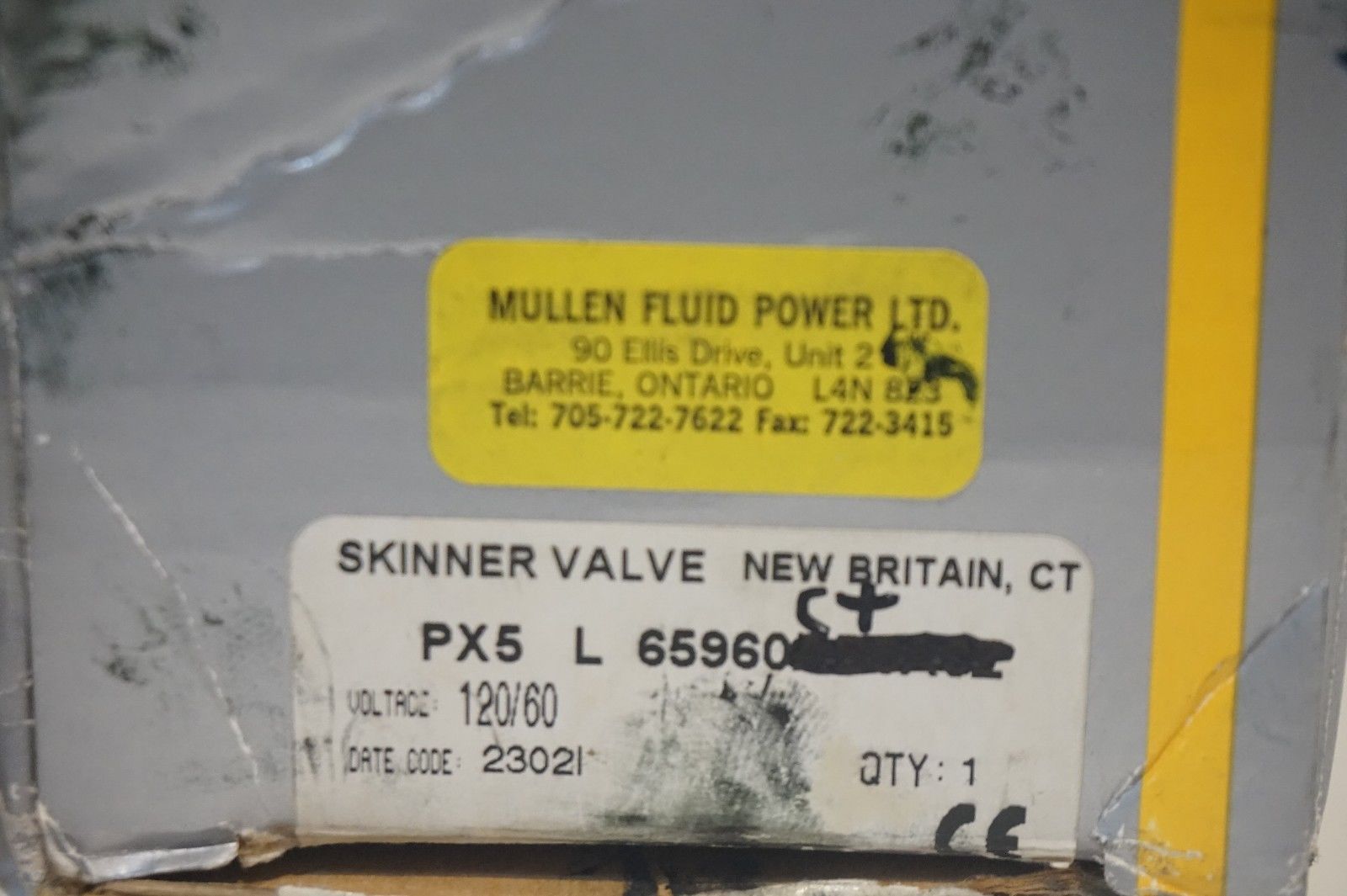NEW PARKER / SKINNER PX5-L-65960CT SOLENOID VALVE PX5L65960CT - Image 3