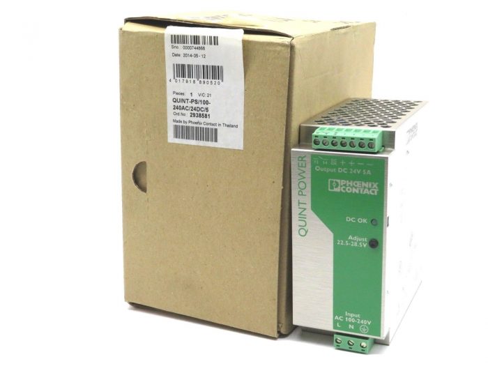 NEW PHOENIX CONTACT QUINT-PS-100-240AC/24DC/5 POWER SUPPLY QUINTPS100240AC24DC5