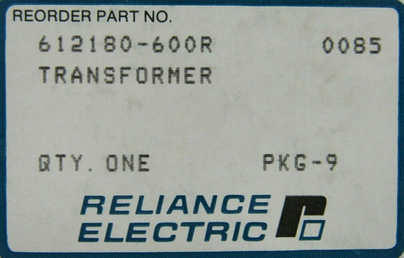 Details about   NEW RELIANCE ELECTRIC 612180-600R TRANSFORMER 612180600R T-3062 
