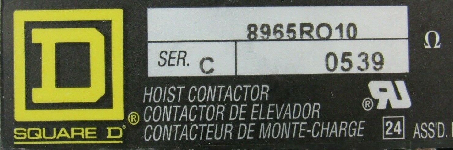 NEW SQUARE D 8965-RO10 HOISTY CONTACTOR SER C 8965RO10 - SB Industrial ...