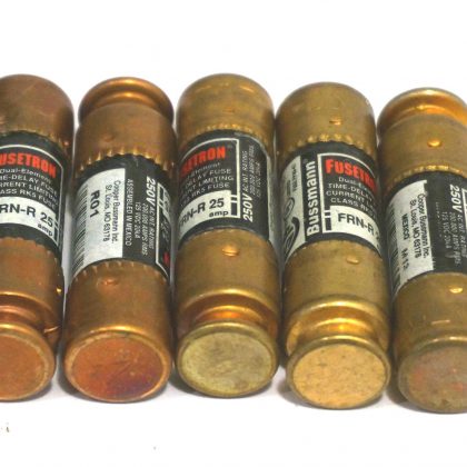 5 NEW BUSSMAN FRN-R-25 FUSES FRNR25