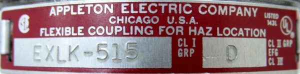 NEW APPLETON ELECTRIC EXLK-515 FLEXIBLE COUPLING EXLK515 - Image 4