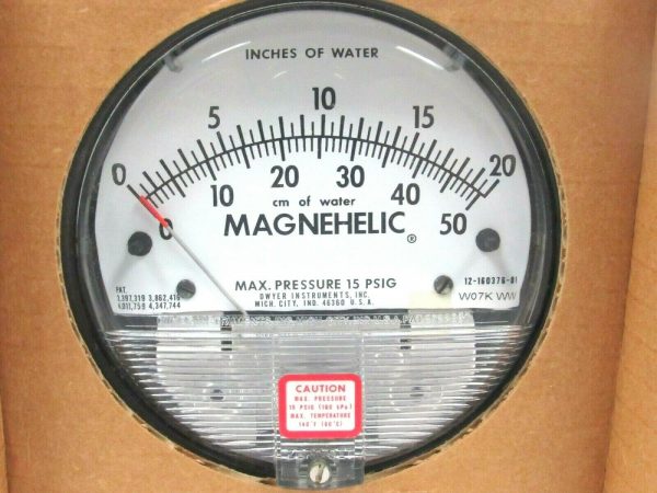 NEW DWYER 12-160376-01 W07K WW SERIES 2000 MAGNEHELIC PRESSURE GAUGE 1216037601 - Image 4