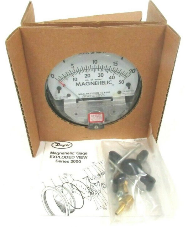 NEW DWYER 12-160376-01 W07K WW SERIES 2000 MAGNEHELIC PRESSURE GAUGE 1216037601 - Image 7