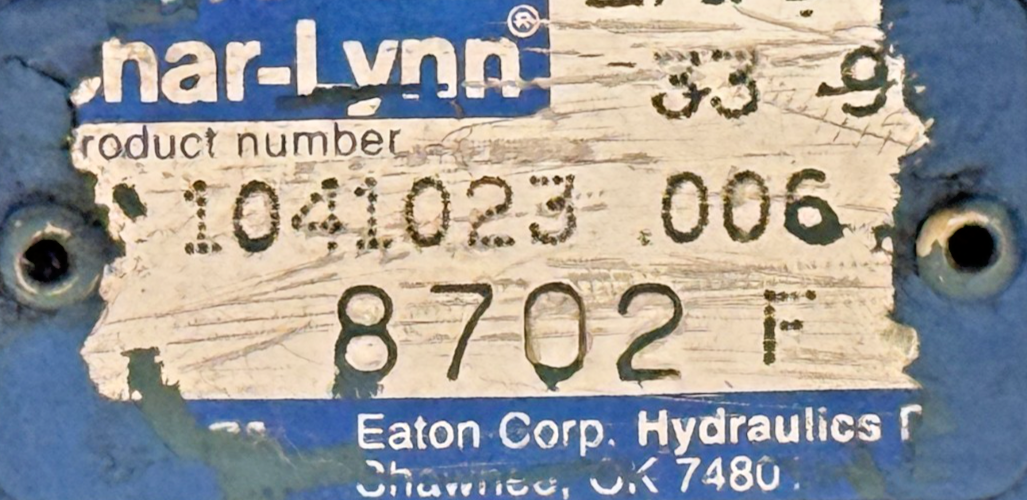 NEW EATON CHAR-LYNN 104-1023-006 HYDRAULIC MOTOR 1041023006 - Image 6