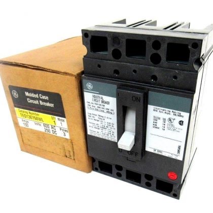 NEW GENERAL ELECTRIC TED136150WL CIRCUIT BREAKER 150A 600VAC 250DC 3 POLE