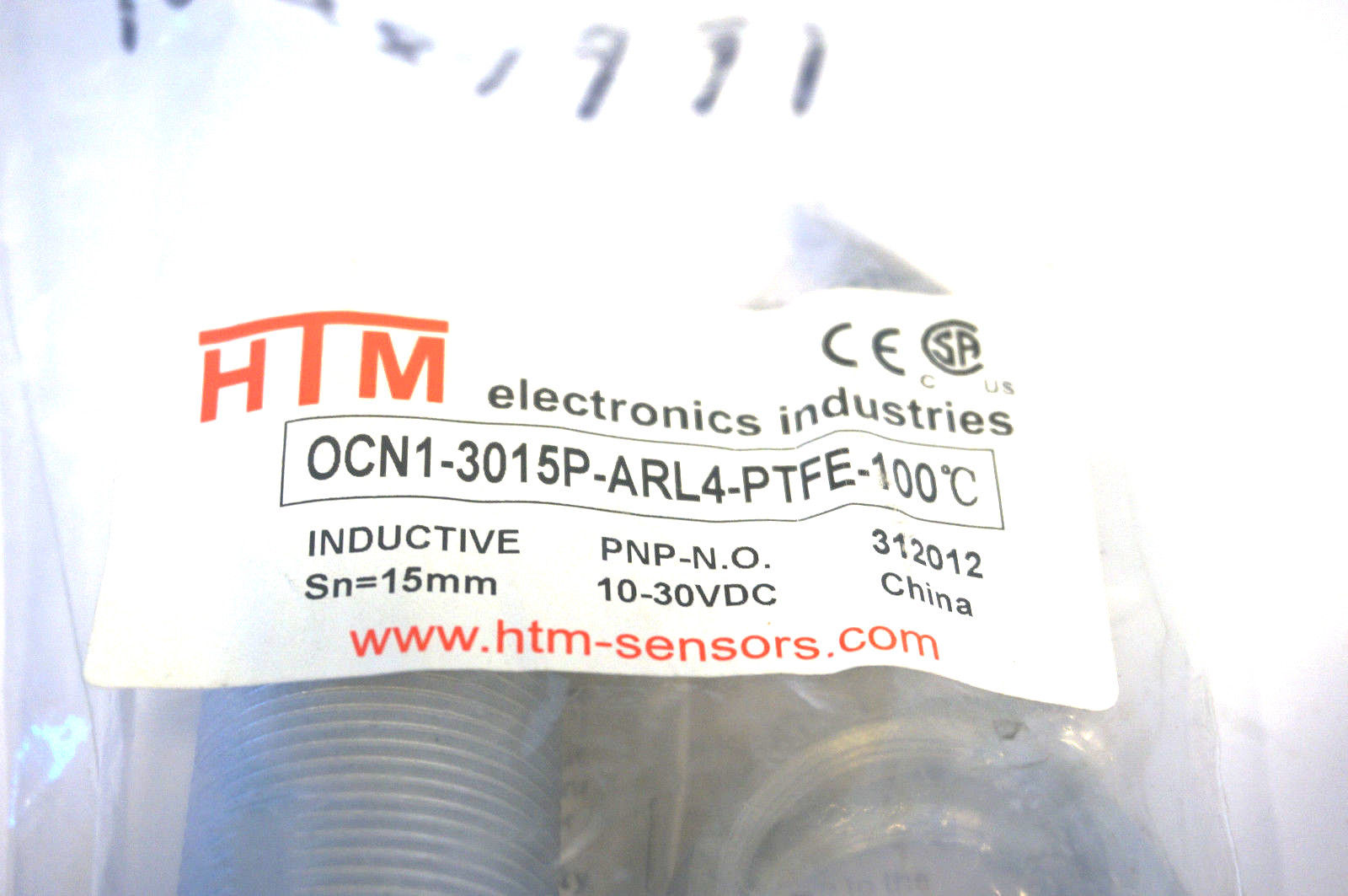 NEW HTM ELECTRONICS OCN1-3015P-ARL4-PTFE-100C PROXIMITY SENSOR OCN13015PARL4PTFE - Image 3