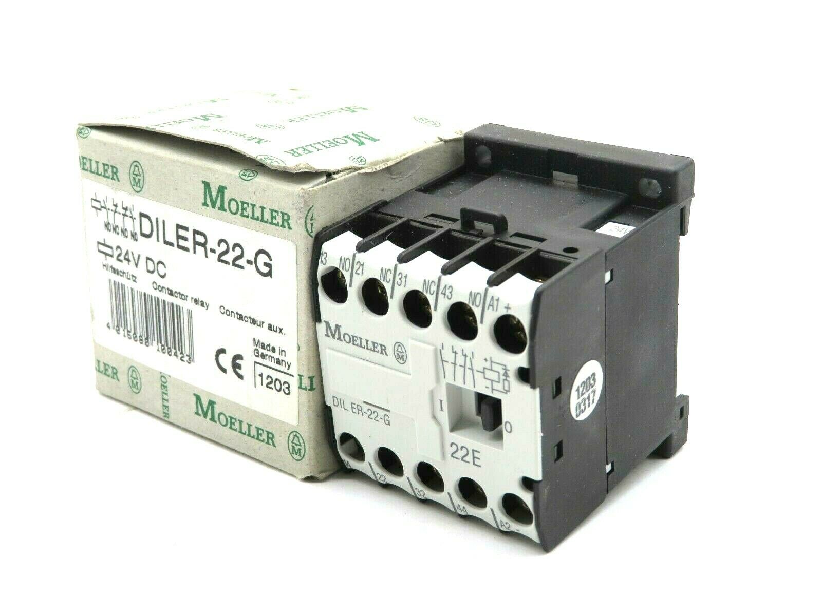 Moeller contactor relay DIL ER-22-G Auxiliary Contactor Relay Contactor 24V DC 6A 22E 