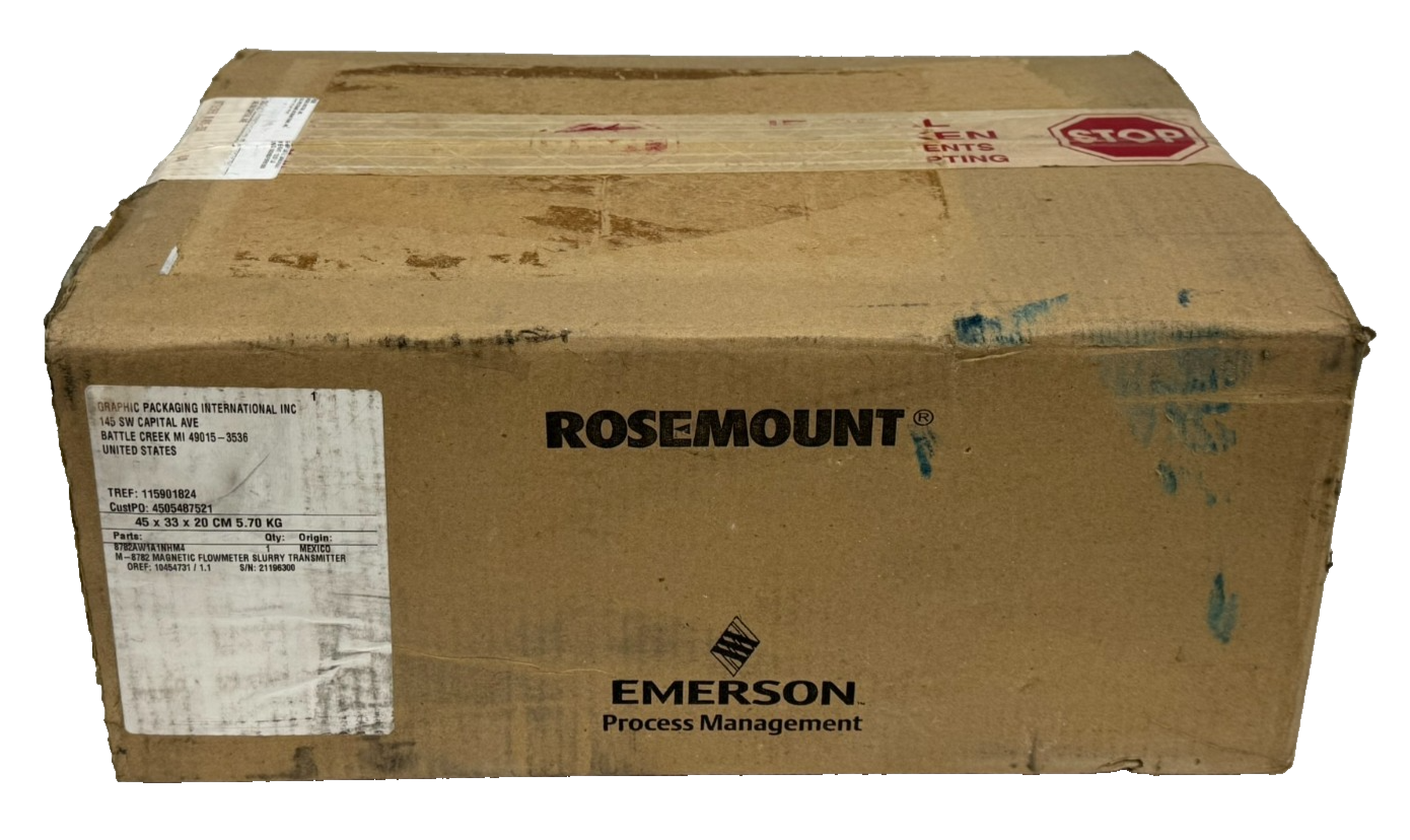 NEW SEALED ROSEMOUNT 8782AW1A1NHM4 MAGNETIC FLOWMETER M-8782 - SB ...