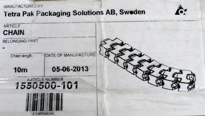 NEW TETRA PAK 1550500-101 CHAIN 10M 2" WIDE 1550500101 - Image 3