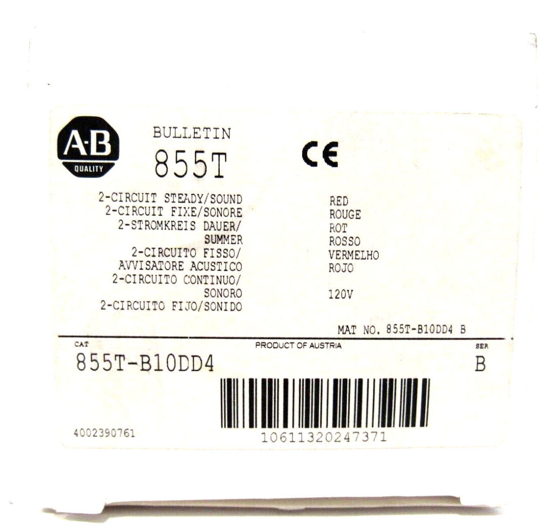 ALLEN BRADLEY 855T-B10DD4 STACK LIGHT 855TB10DD4 NEW SURPLUS - Image 4