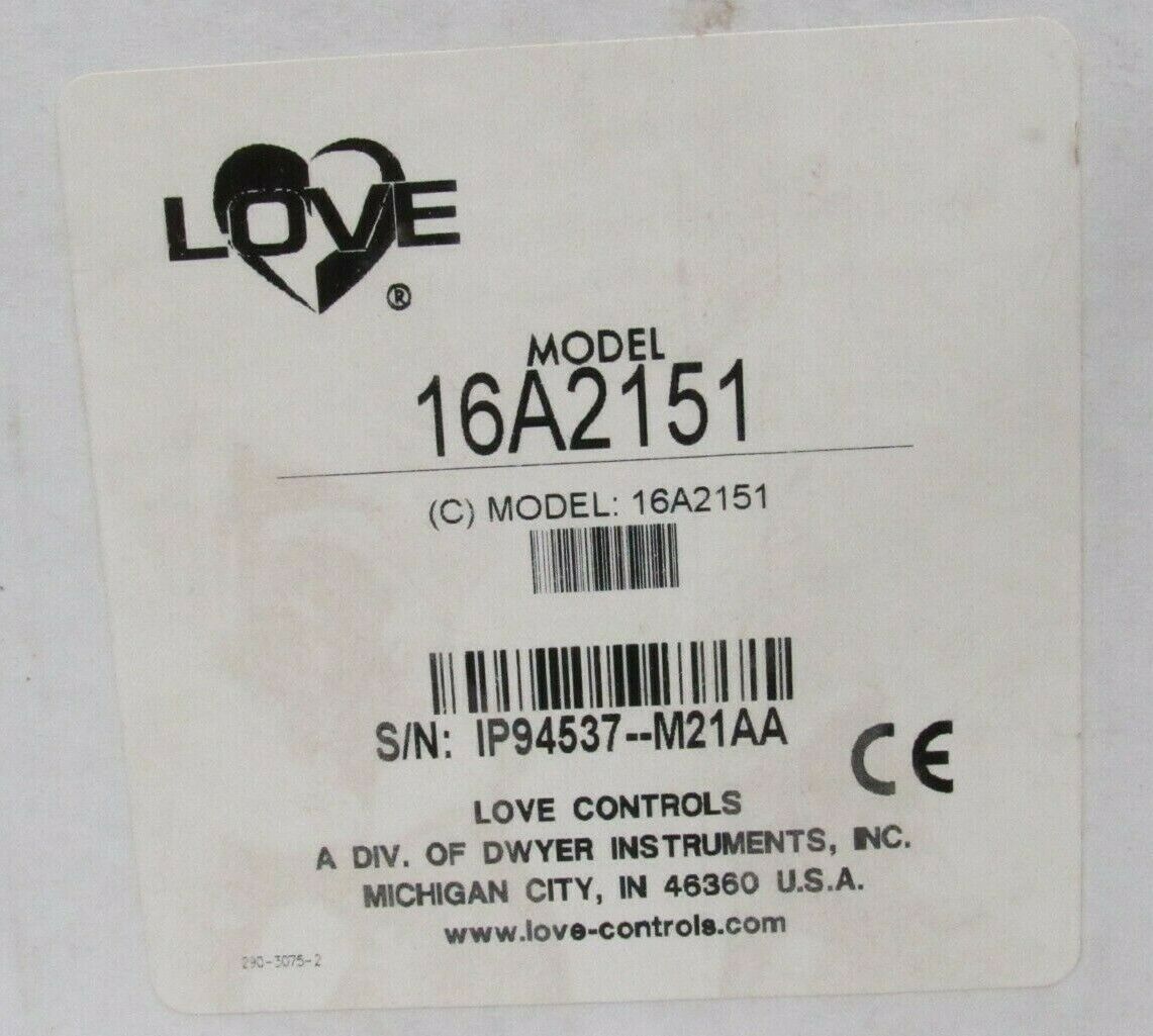 NEW DWYER LOVE CONTROLS 16A2151 TEMPERATURE CONTROLLER - SB Industrial ...