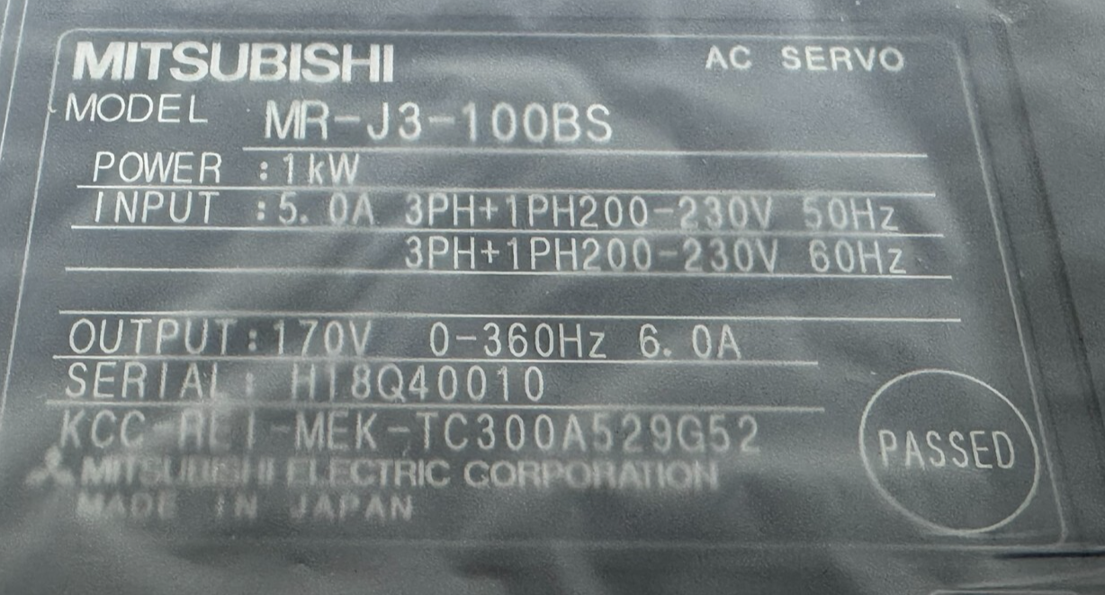 NEW MITSUBISHI MR-J3-100BS SERVO AMPLIFIER MELSERVO MR-J - Image 4
