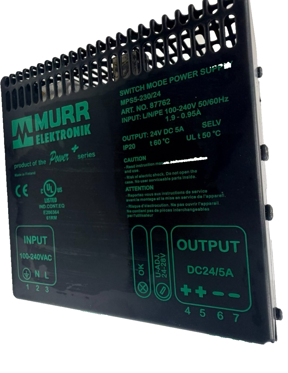 NEW MURR ELEKTRONIK 87762C SWITCH MODE POWER SUPPLY MPS5-230/24 - Image 6