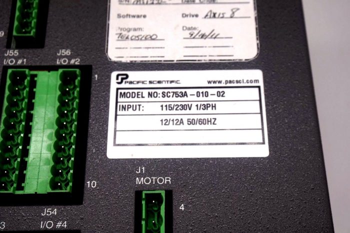 NEW PACIFIC SCIENTIFIC SC753A-010-02 SERVO DRIVE SC7500 SC753A01002 - Image 4